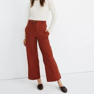 Madewell Wide Leg Crop Emmett Utility Pant |size 28 or 27 |